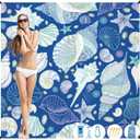 Beach Blanket Waterproof Sandproof 1-7 Adult Oversized 78 ''  81 '' Lightweight Durable Compact Sand Free Beach Mat for Travel Camping Hiking Picnic Blanket Extra Large