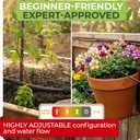 CARPATHEN Drip Irrigation System Kit - Complete Quick Connect Garden Watering System with Adjustable Sprinkler Emitters, 5/16" & 1/4" Tubing - Drip Line for Raised Beds, Greenhouse