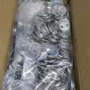 200 Sets Button Maker Supplies, 32mm / 1.26 inch Button Supplies Buttons Parts, (Approx. 1.25 inch) Metal Blank Badge Parts with Blank Paper for Buttons Maker Machine Pin Maker Press