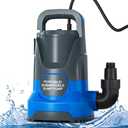 PANRANO Sump Pump 1.1HP Submersible Water Pump 4700GPH Electric Portable Transfer Water Pump for Pool Draining Basement 