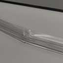 36" Shower Door Bottom Seal Strip for 3/8" (10mm) Glass Ultra Clear Polycarbonate Shower Door Sweep, Single Pack