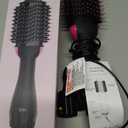 Hair Dryer Brush Blow Dryer Brush in One, Upgraded 4 in 1 Hair Dryer and Styler Volumizer with Negative Ion Anti-frizz Ceramic Titanium Barrel Hot Air Hair Straightener Brush