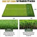 Golf Hitting Mat 40mm 6x4ft with 20mm EVA Base, Professional Golf Practice Size