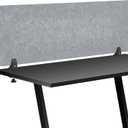 Colarr Sound Proof Dividers with Clamp 16 x 47 '' Mounted Desk Divider Privacy Panel Acoustic Absorbing Desk Partition Boards for Privacy Office Desktop Accessories Reduce Distractions (Light Grey)