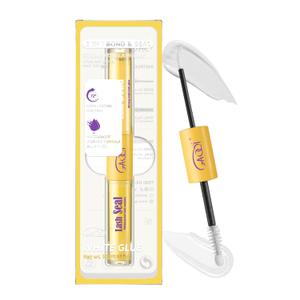 GAQQI Lash Bond and Seal Waterproof, Lash Cluster Glue Strong Hold for 72H+, White Eyelash Glue for DIY Eyelash Extensions, Long-Lasting & Gentle Formula, 10ml