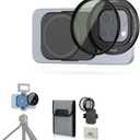 JJC 67mm CPL Filter for iPhone, Magnetic Circiular Polarizer Lens Filter Adapter Kit Compatible with iPhone 16 15 14 Pro Max Plus with 1/4 Screw & Shoe Mount for Vlogging Video Recording TikTok