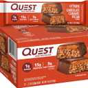 Quest Nutrition Crispy Chocolate Caramel Pecan Hero Protein Bar, 15g Protein, 1g Sugar, 3g Net Carb, Gluten Free Protein Snack, Keto Friendly, 12 Count BBD:02-22-26