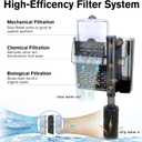 hygger Aquarium HOB Filter 105 GPH for 10-20 Gallon Fish Tank Power Filter with Adjustable Water Flow Extendable Intake Tube External Hang-On Back