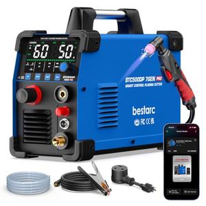 Bestarc Plasma Cutter Machine, Pilot Arc, 50A IGBT 110V 220V Dual Voltage