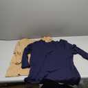 GAP Women's 2-Pack 3/4 Sleeve Favorite Ballet Tee T-Shirt SIze XL ( Blue and Beige )