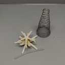 Demissle Coastal Beach Christmas Tree Topper 8 Inch Natural Starfish Tree Topper Conch Star Flower Treetop Decoration Christmas Holiday Decoration for Sea Beach Themed Xmas Home Decor