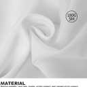 Surmente White Rectangle Tablecloth 90 x 132-inch Rectangular Polyester Table Cloth for Weddings, Banquets, or Restaurants
