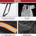 Motorcycle Covers Waterproof Outdoor Heavy Duty Street Glide Goldwing Cruiser Touring Bike Cover Fit for Harley Davidson Honda Indian Yamaha, All Weather Protection,116" Lx 47.2" Wx55 H-ClawsCover