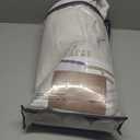 Beige White Blackout Floor to Ceiling Curtains 100 Inch Long for Sliding Door, Memory Trained Pinch Pleated Custom Double Layer Thick Linen Curtain Noise Reducing Light Blocking Bedroom Window Drapes (40"W x 100"L (Pack of 2))