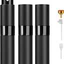 Perfume Travel Refillable Atomizer 8ML (3PCS) - Empty Cologne Spray Bottle, Portable & Leakproof Sprayer for Travel (Black)