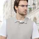ZanyLen Blue Light Blocking Glasses Men Computer Gaming Glasses Rectangle Metal Semi-rimless Frame