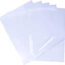 Printable Crystal Clear Sticker Paper 20 Sheets 8.5X11 inch Transparent Vinyl Sticker Paper 100% Glossy Clear Stickers for Inkjet or Laser Printer Not Waterproof