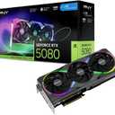 PNY NVIDIA GeForce RTX 5080 Epic-X ARGB OC Triple Fan, Graphics Card (16GB GDDR7, 256-bit, Boost Speed: 2775 MHz, PCIe 5.0, HDMI/DP 2.1, 2.99-Slot, NVIDIA Blackwell Architecture, DLSS 4)