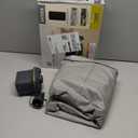 Intex 64777E Dura-Beam Standard Prestige Air Mattress: Fiber-Tech - Twin Size - Hand-Held Battery Pump - 10in Bed Height - 300lb Weight Capacity