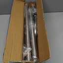 Corner Shower Curtain Rod Adjustable Stainless Steel Diamond Shaped Rack Drill Free Install for Bathroom, Bathtub, Clothing Store (Diamond Shaped, Both Sides: 17"-25.6",Middle:20"-26)