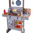 KidKraft Spin & Reveal Wooden Grill & Play Kitchen with Water-Reveal Food & 21 Accessories