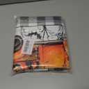 Holiday Truck Dish Drying Mat - Orange Halloween Absorbent Microfiber Dish Drying Pad for Kitchen Counter