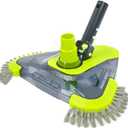 Sepetrel Upgrade Pool Vacuum Head with Side Brush & Universal Rotatable Hose Adapter,Weighted Triangular Shape(Safe for Vinyl Liner Pool)