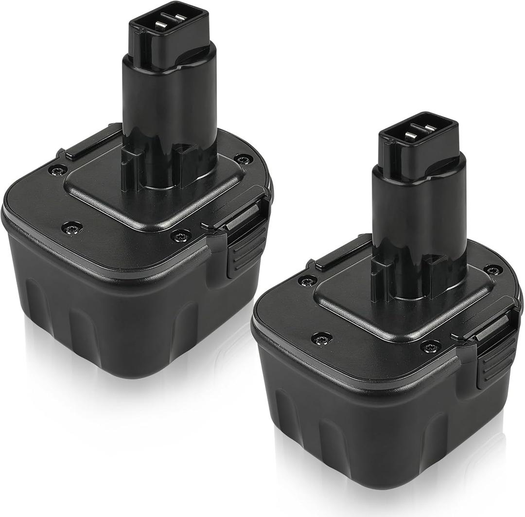 VIRSHX BATT 12v 3.6Ah Ni-MH Replacement Battery for Dewalt, DW9071 DW9072 DC9071 DE9037 DE9071 12 Volt Battery, Compatible with Cordless Power Tool, Drill/Flashlight, 2 Pack