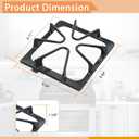 W10447925 Stove Grates Replacement for Whirlpool Stove Top, Gas Burner Range Grate for Maytag Amana Inglis Kirkland Cooktop Parts, Range Surface Grate Cast Iron Oven Grates Burner Rack Sets 4 Pack