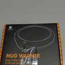 Coffee Mug Warmer, Cup Warmer for Desk with Auto Shut Off Smart Temperature Settings, Electric Beverage Tea Water Milk Heater for All Cups and Mugs, Heating Plate Candle Wax Warmer (Dark Black)