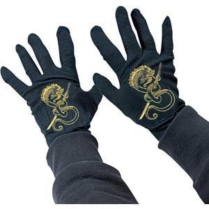 Rubies Ninja Black Gloves for Kids, Boy's No Size, One Size