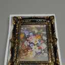 Cuspin 5x7 Picture Frame Black and Gold Frames, Vintage Baroque Handcrafted Resin Frames with Glass Front, Ornate Textured Design Decorative Picture Frame for Tabletop & Wall Display