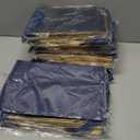 Yeaqee 24 Pack Metallic Paper Gift Bags with Handle and Tissue 9x7x3.1 Gold Foil Welcome Favor Bags Return Gifts for Wedding Fall 5 Senses Christmas Bridesmaid Birthday(Navy Blue, Gold)