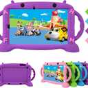 CHIN FAI Kids Case for Galaxy Tab S6 Lite 2020 P610 P615, Soft Silicone Kids-Friendly Handle Stand Robot Case Cover with Pen Holder for Samsung S6 Lite 10.4 Inch (Purple)