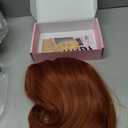 Ginger Bob Wig with Bangs for Women Short Orange Wigs Natural Fashion Synthetic Wig for Daily Halloween Cosplay Colorful Costume Wig Use 12 Inch