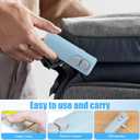 Mini Bag Sealer with Cutter and Magnet, 3-in-1 Rechargeable Magnetic Food Sealer & Cutter, USB Portable Handheld Heat Sealing Tool for Snacks, Chips, Vegetables to Keep Food Fresh (White)