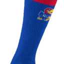 For Bare Feet NCAA KANSAS JAYHAWKS Cozy Feather Compression Varsity Stripe Team Color Large/Extra Large (Blue)