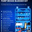 Orion Motor Tech Brake Bleeder Kit with Hand Vacuum Pump and Adapters, Brake Bleeding Kit for Brake Fluid Power Steering Fluid More, Vacuum Brake Bleeder Pump with Pressure Gauge