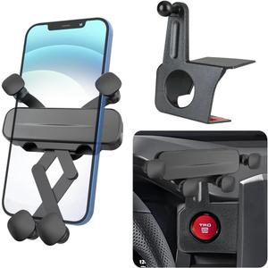 LUNQIN Car Phone Holder Mount for Toyota Tacoma 2024 2025 2026 4Runner8-inch Screen Auto Accessories Navigation Bracket Interior Decoration Mobile Cell Phone Mount