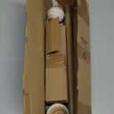 Wood Boho Curtain Rods for Windows:Wooden Farmhouse Decorative Curtain Rod for Bedroom Living Room,Heavy Duty Adjustable Rustic Bamboo Drapery Rods with Imitation Wood Grain Finials,Brown 18-60"