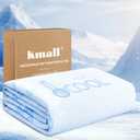 Kmall Cooling Queen Size Mattress Protector - 100% Waterproof & Breathable Cool 3D Air Fabric Bed Mattress Cover, Ultra Soft Noiseless Mattress Pad for 8"-21" Deep Pocket, Machine Washable (White)