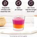 Glade 1-Wick 2in1 Scented Candle Jar, Hawaiian Breeze & Vanilla Passion Fruit, Air Freshener Infused with Essential Oils, 4.08 Oz, 2 Count