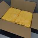 Fitted Tablecloth for 6 Foot Rectangle Tables-6 Pack Yellow Elastic Outdoor Picnic Table Cover-Spandex Stretch Folding Table Cloths 6 ft for Camping Dining Room Patio Kitchen Banquet Party, 30x96 inch