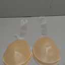TITU Plunge Strapless Pushup Bra  Silicone Sticky Bra Adhesive Backless Bras for Large Breasts G Beige