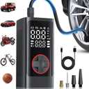 Tire Inflator Portable Air Compressor, Cordless Air Pump for Car Tires, 150PSI Portable Tire Inflator, LCD Dual Screen, Electric Pumps for Car Bike Motorcycle Balls