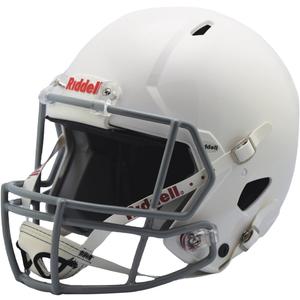 Riddell Victor Youth Football Helmet , White/ Gray, Medium