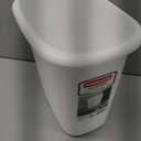 Rubbermaid Vanity Trash Can/Wastebasket 1.5-Gallons/6-Quarts White for Under Counter/Kitchen/Office/Bedroom/Bathroom