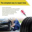 40PCS Tire Repair Rubber Nail, Vacuum Tire Repair Kits Spiral Rubber Nails, Tire Screw Plug Fast Tool Self Service Tire Repair Nail for car, Motorcycle, Truck, Tractor Tire Puncture Repair
