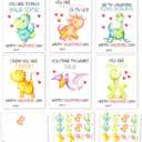 2 x Dinosaur Valentines Day Cards Gifts for Kids School, 24 Pack Dinosaur Valentine Classroom Exchange Cards for Boys Girls