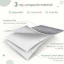 FinishingBo Large 11x11 Inch Cube Storage Bins with Cotton Handles for Closet, Shelves, Clothes, Towel (Gray-6 Pack)
